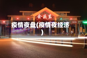 疫情夜盘(疫情夜经济)