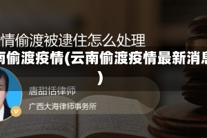 云南偷渡疫情(云南偷渡疫情最新消息)