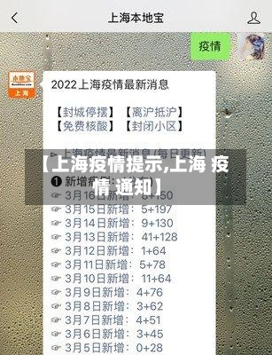 【上海疫情提示,上海 疫情 通知】-第1张图片