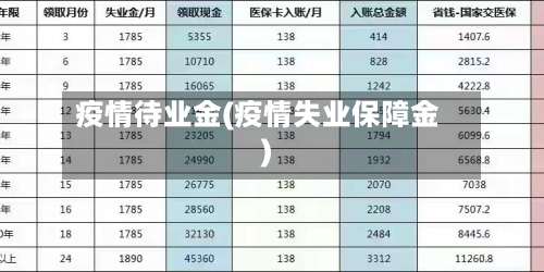 疫情待业金(疫情失业保障金)-第1张图片