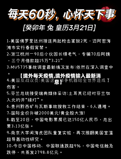 【境外每天疫情,境外疫情输入最新消息】-第3张图片