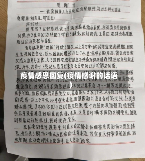 疫情感恩回复(疫情感谢的话语)-第2张图片