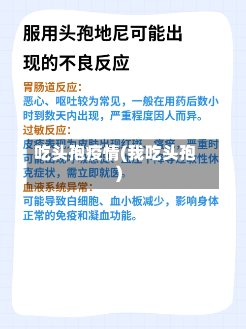 吃头孢疫情(我吃头孢)-第1张图片