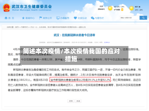 简述本次疫情/本次疫情我国的应对措施-第3张图片