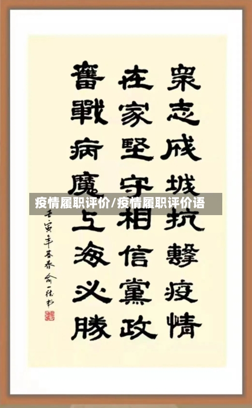 疫情履职评价/疫情履职评价语-第2张图片