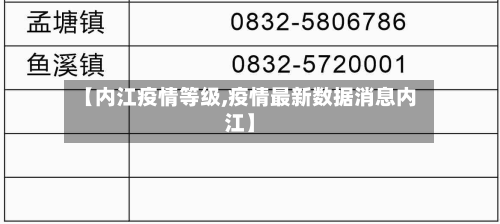 【内江疫情等级,疫情最新数据消息内江】-第2张图片